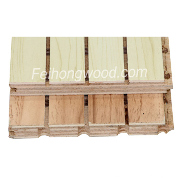 Grooved Melamine Faced Plywood